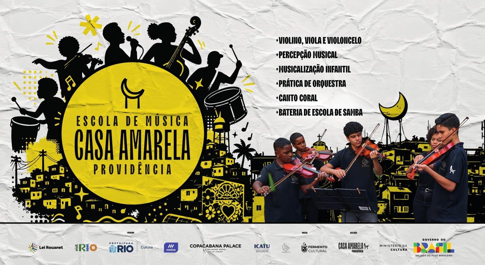 Capa do projeto Escola de Música Casa Amarela Providência